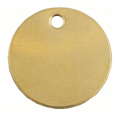 BRASS VALVE TAG 1 1/2 #51-75