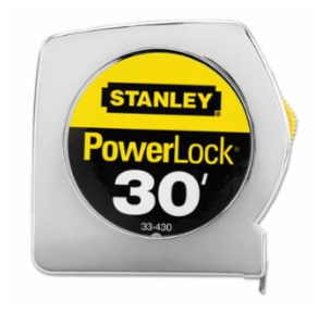 STANLEY POWERLOCK TAPE 1X30'
