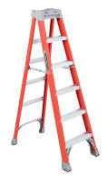 SINGLE STEP LADDER FIBERGLASS 6FT