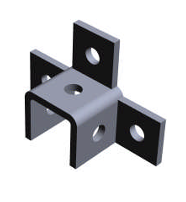 UNISTRUT 9-HOLE TRIPLE WING CONNECTOR