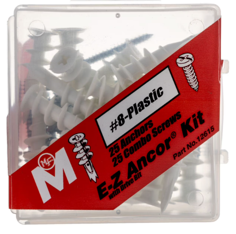E-Z ANCHOR KIT 8X1 1/4 HOLLOW WALL