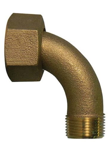 WATER METER COUPLING 90 5/8X1/2 74621