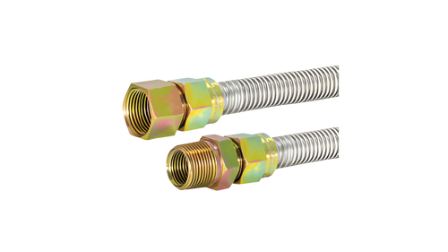 FLEX CONN SS GAS 5/8OD(1/2ID)X24 MIPXFIP