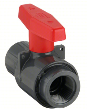 BALL VALVE PVC STD THD 1 1/2