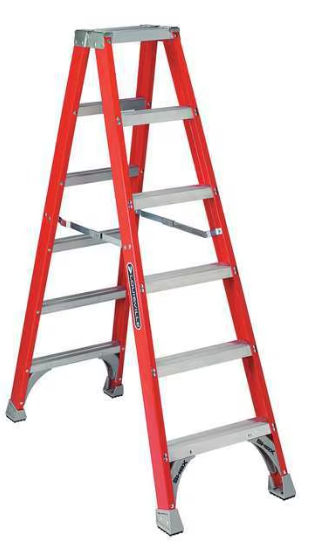 TWIN STEP LADDER FIBERGLASS 6FT