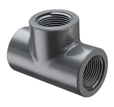 TEE PVC 80 THD 3/4