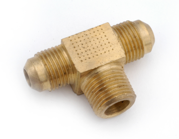 FLARE TEE FLRxMPT BRASS 1/4X1/8