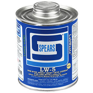 GLUE LABWASTE CPVC QUART