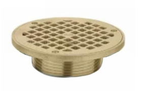 FLOOR DRAIN GRATE 5" NICKEL BRONZE