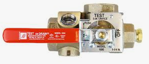 AGF 1000 TEST & DRAIN 1 1/4" W 1/2" ORF