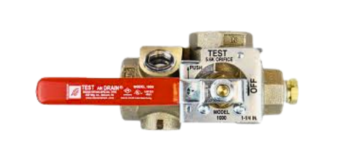 AGF 1000 TEST & DRAIN 1 1/4" W 1/2" ORF