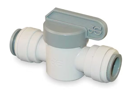 POLY PUSH-IN 1/4 X 1/4 BALL VALVE