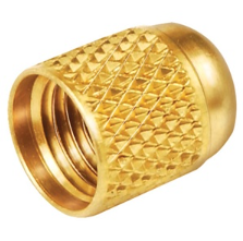 FLARE CAP BRASS FINGER TIGHT 1/4