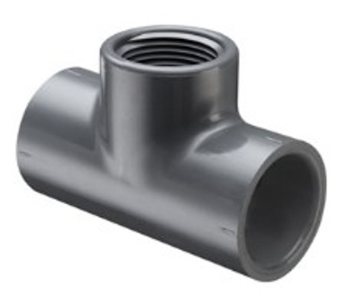 TEE PVC 80 SOCxTHD 1/2