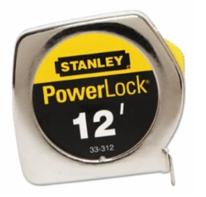STANLEY POWERLOCK TAPE MEASURE 3/4X12