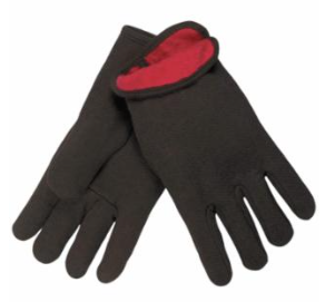 GLOVE BROWN JERSEY LINED 1250