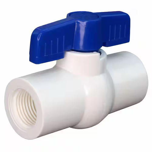 BALL VALVE PVC STD THD 1 1/4