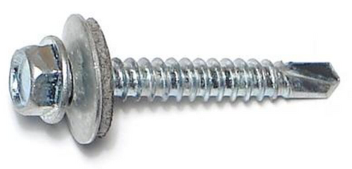 DRILL-N-TAP SCREW W/WASHER 12-14X1 1/2
