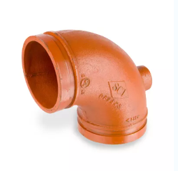 FIRE DRAIN 90 PNTD GROOVED 2