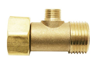 E Z CONNECT BRASS TEE 3/8X3/8X3/8