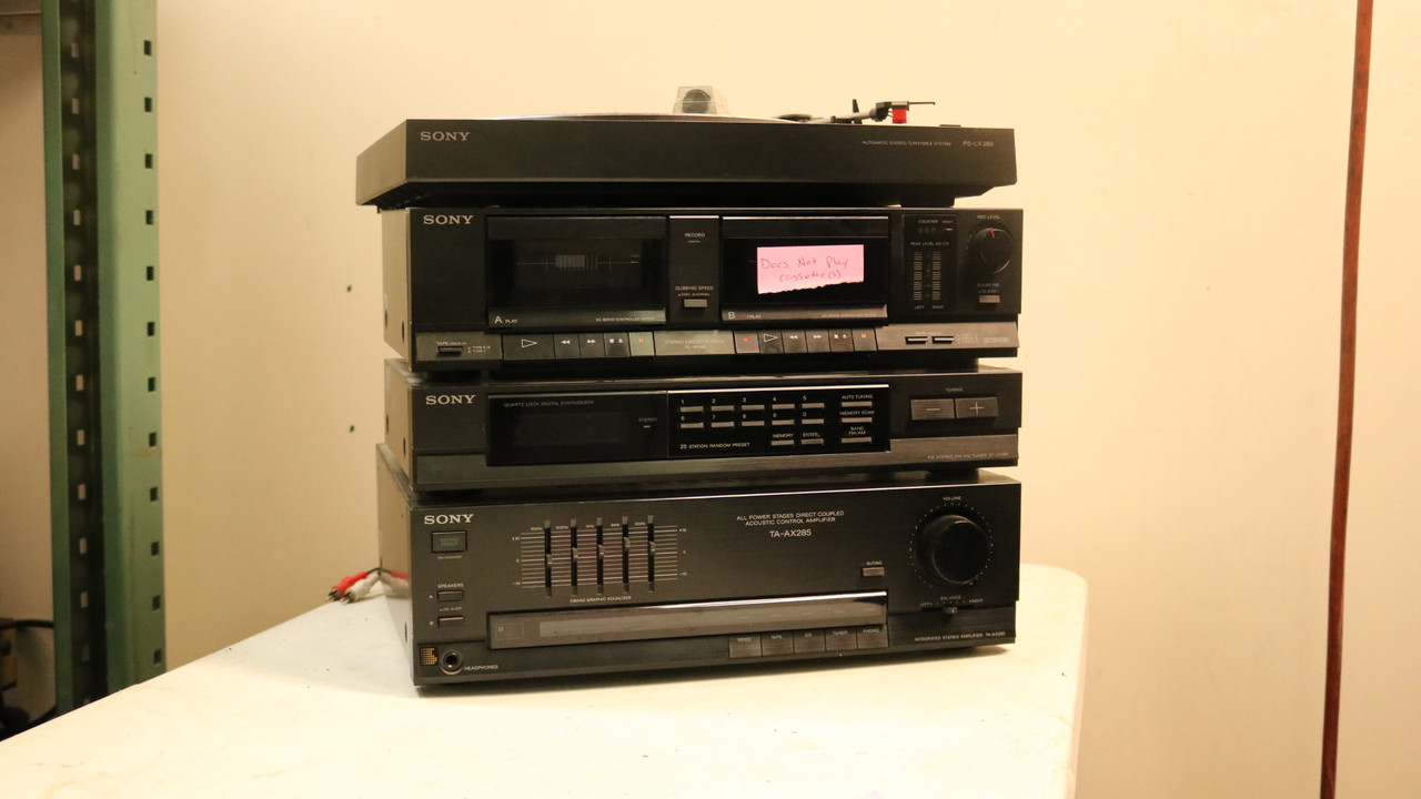 Sony TA-AX285, JX285, PS-LX285, Amp, Record Turn Table, Tuner +