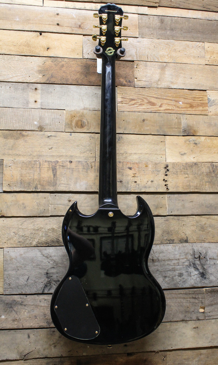 ギター Epiphone SG Les Paul Custom G-400 3PU Epiphone SG G-400 Les Paul Custom Rare 3 Pickup Black Model NOS