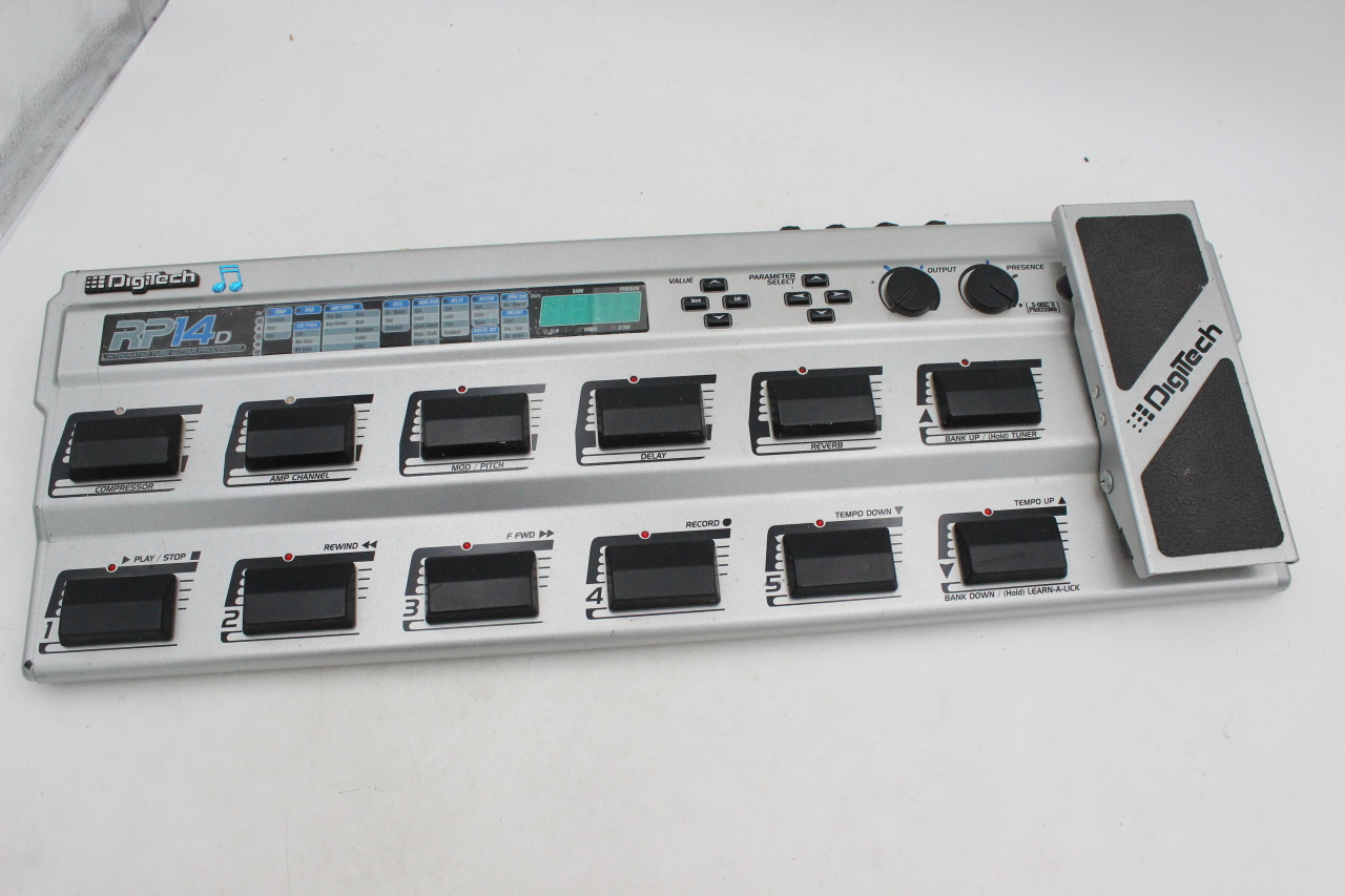 Digitech RP14D Tube Multi-Effects Guitar FX Pedal Processor w/ power