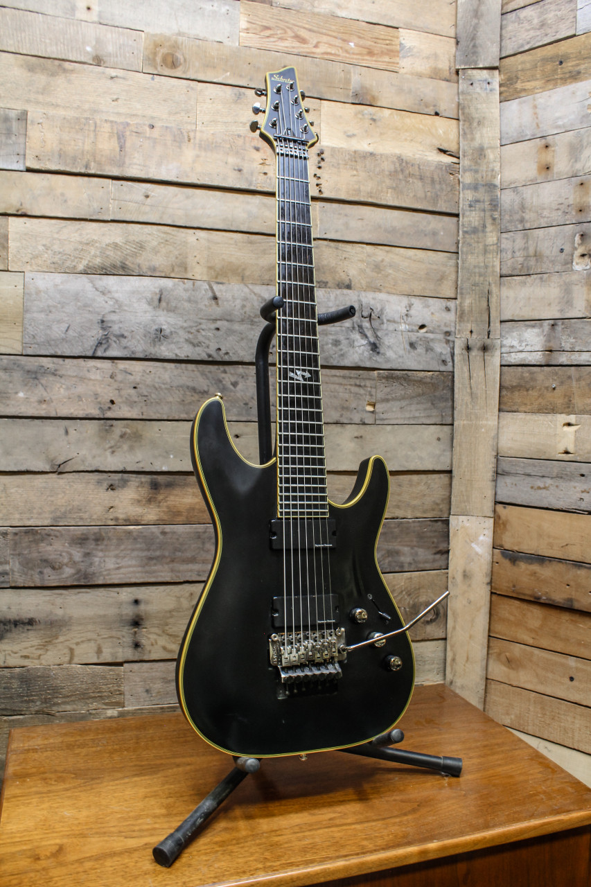 Schecter Diamond Blackjack ATX C-7 Floyd Rose Aged Black Satin