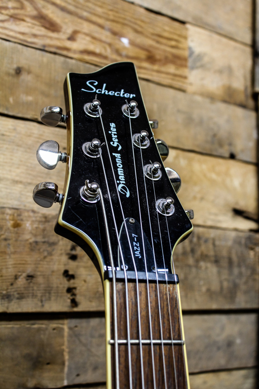 Schecter Diamond Blackjack ATX C-7 Floyd Rose Aged Black Satin