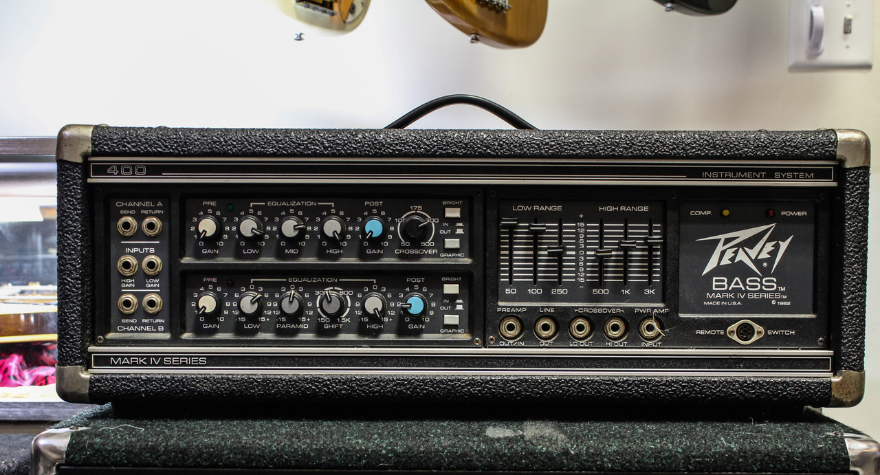 Vintage 1982 Peavey 400BH Bass Mark IV Series AMP Amplifier Head