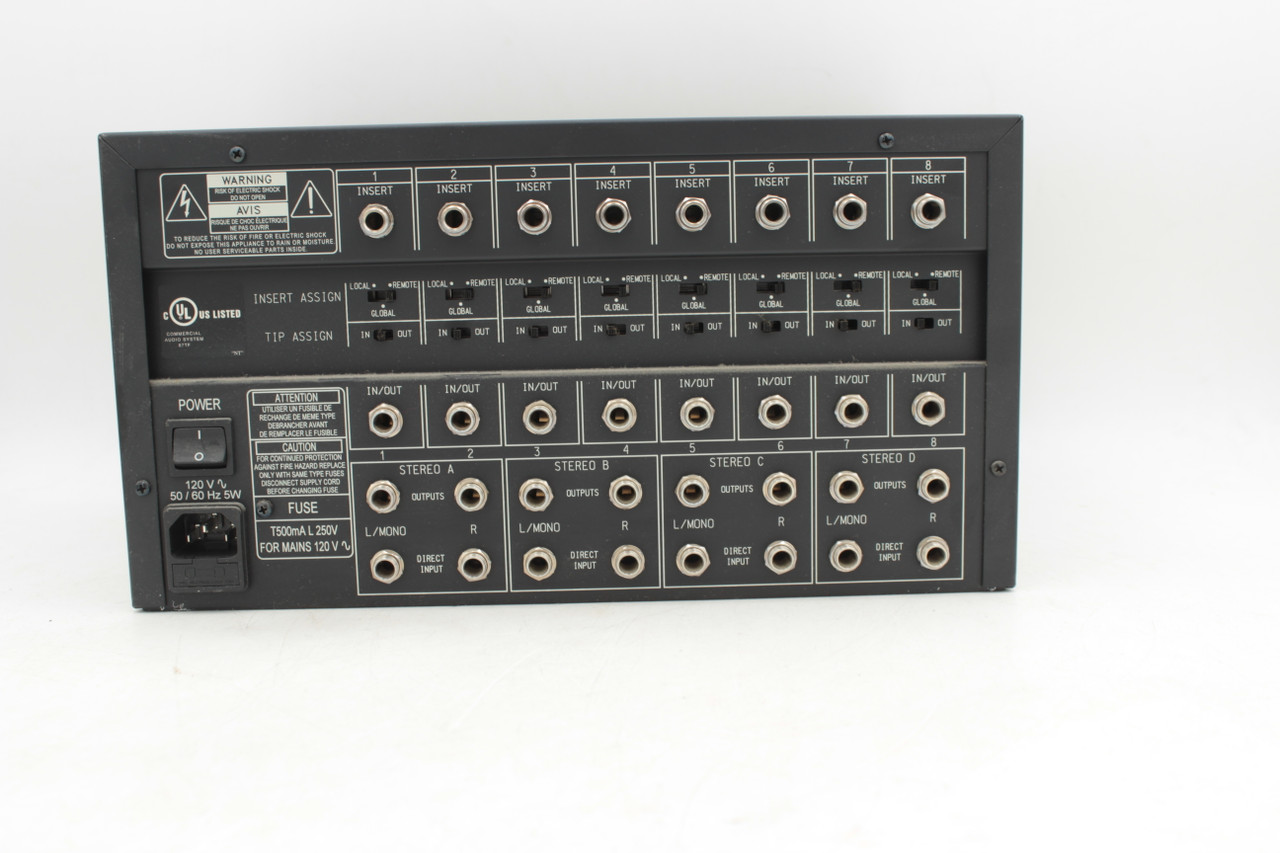 SHURE AuxPander 8ステレオ マトリックスミキサー 通電確認済み