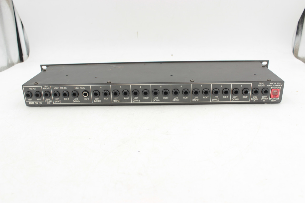 Rane SM82 eight channel rack mounted mixer No Power Supply