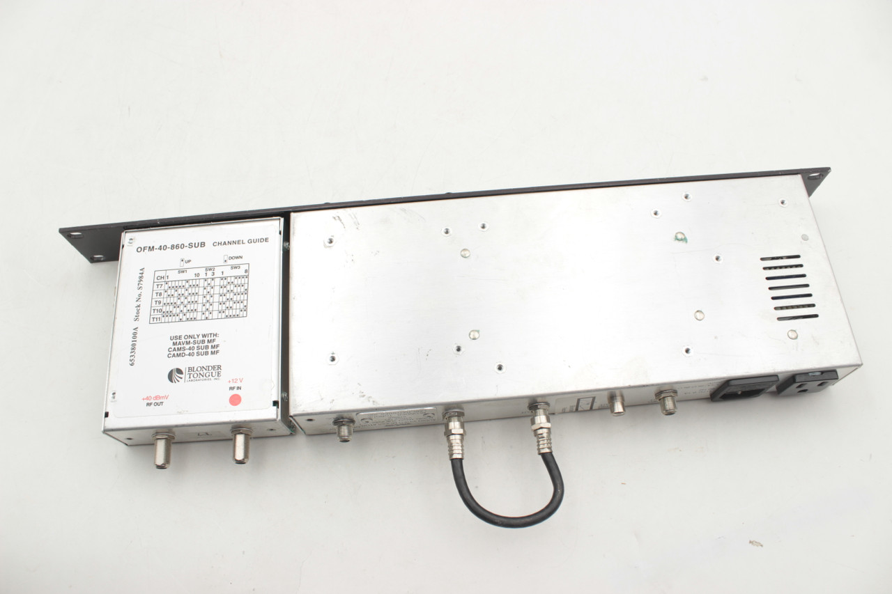 Blonder Tongue MAVM861 Channelized Agile Audio/Video Modulator Rack Mount