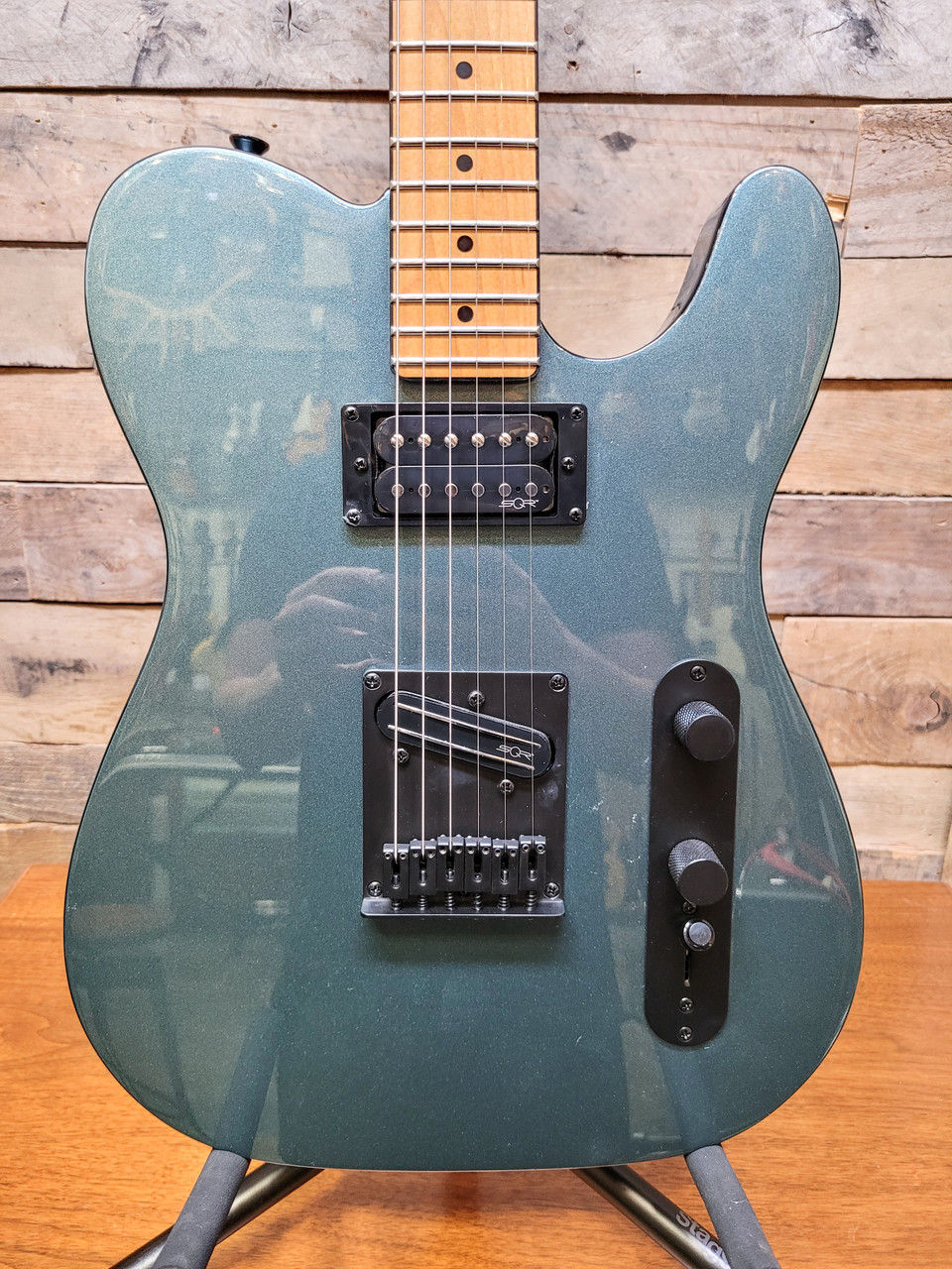 squier fender　Contemporarytelecastar Squier Contemporary Active Starcaster Electric Guitar - Gunmetal