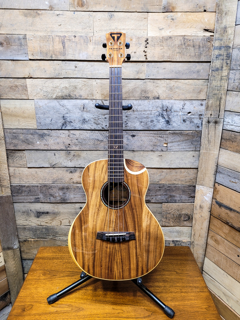 Redlands Concert Traveler Acoustic / Electric Bass Guitar RCB KE Koa