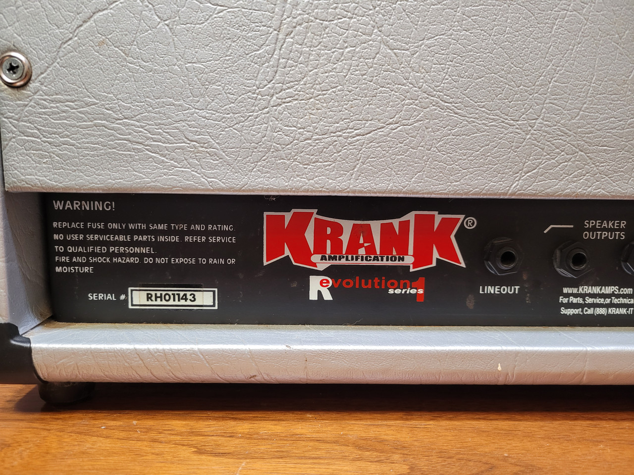 Krank Revolution Series 1 Original Tube Amp Head w/ footswitch