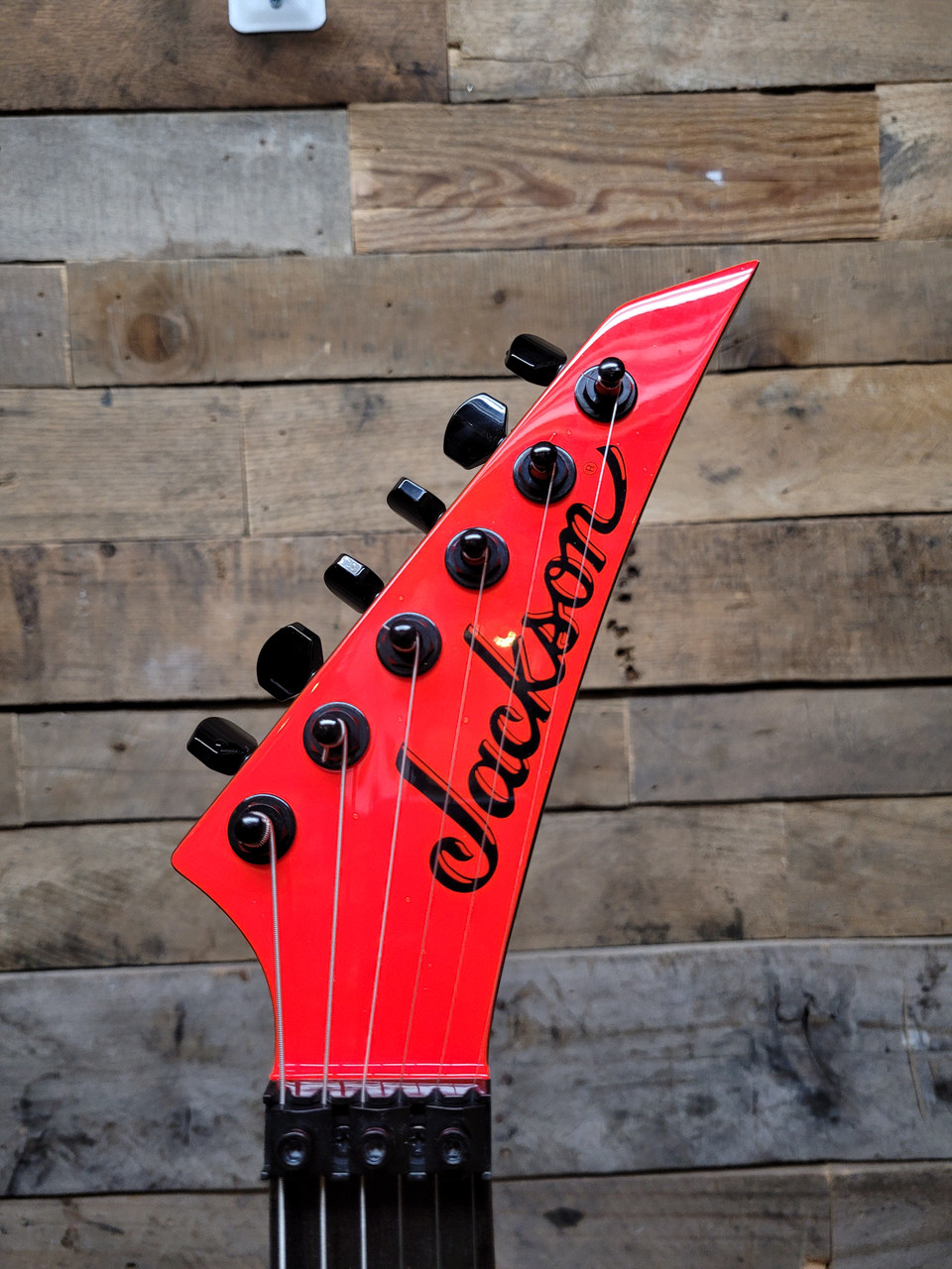 Jackson Pro Series DK2 Dinky Neon Rocket Red (orange) made in Mexico