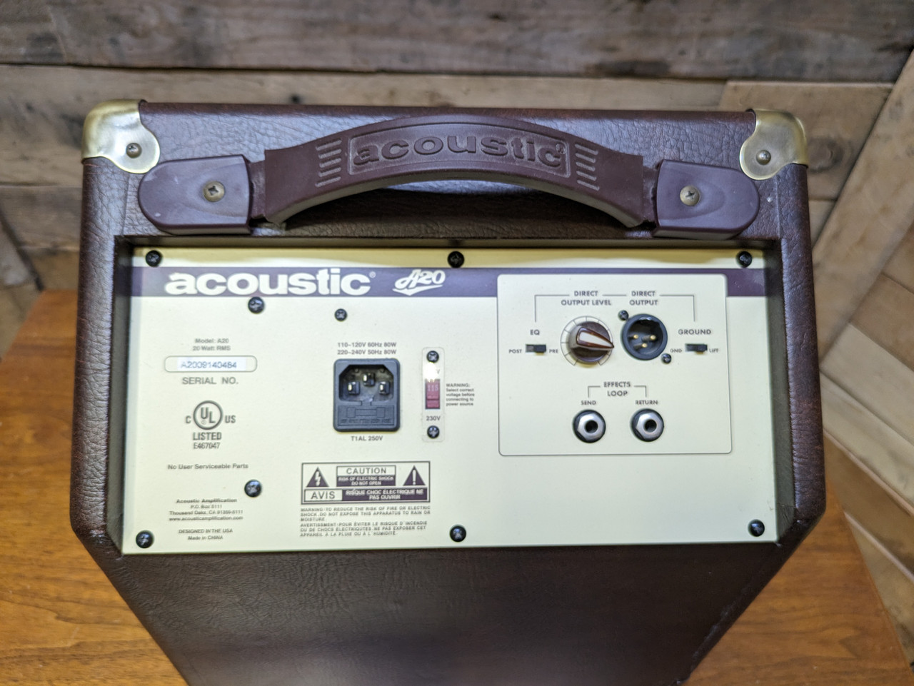 Acoustic A20 Acoustic Guitar Wedge Amplifier