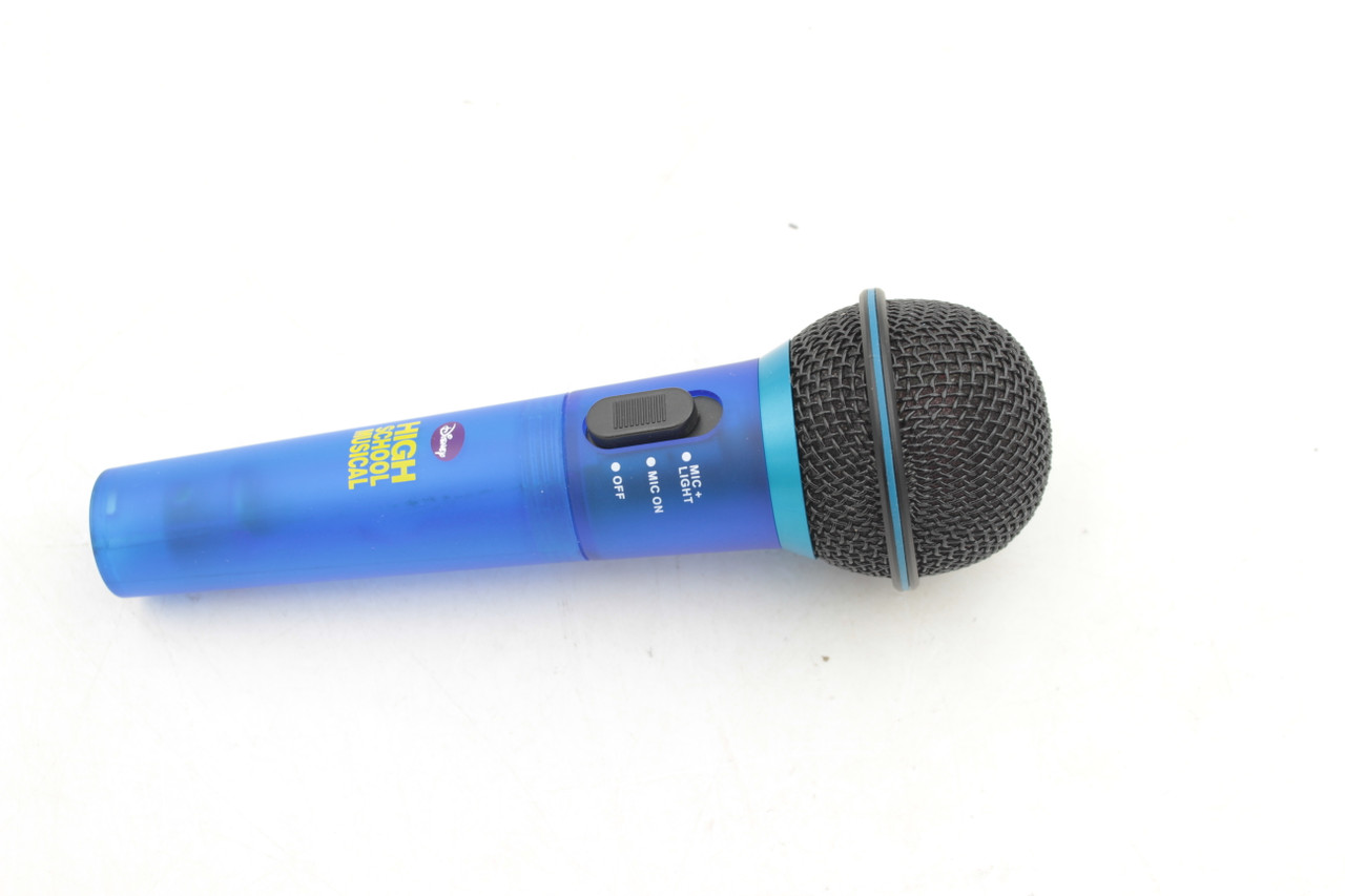 High School Musical Blue Light Up XLR Microphone w/ bag
