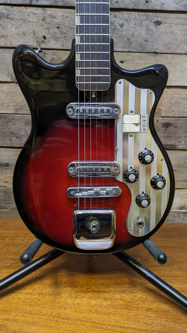 Teisco ET-200 Rare 6x2 Red Vintage MIJ Electric Guitar