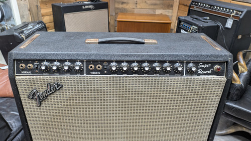 Fender Super Reverb '77-'81 4x10" Vintage Guitar Amp Combo w/ Cover