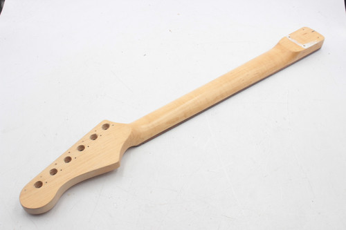 Vintage Stratocaster Style Electric Guitar Neck - Rosewood Fretboard, Natural 6-in-Line Headstock