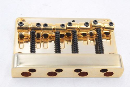 Epiphone Explorer Bass Guitar Bridge - Gold 4-String High-Mass Fixed Bridge w/ Adjustable Barrel Saddles