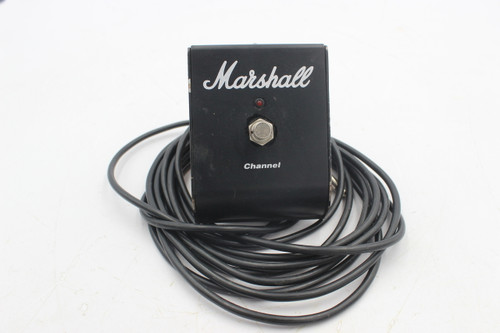 Marshall 1-Button Channel Footswitch - Black Metal Foot Pedal 90003 w/ LED Status Light