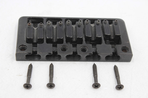 OEM Ibanez B105 5-String Bass Bridge - Cosmo Black, Dual-Load (Soundgear SR305 / BTB / Ergodyne)