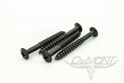 (4) Guitar Bolt on Black Neck Screws - 1 3/4"