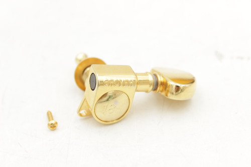 Grover Gold Button Single Guitar Tuner Low Side (Single) 18-1