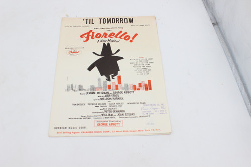 Til Tomorrow Fiorello! Musical, George Abbot Music / Paperwork