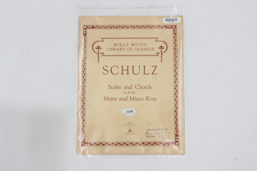 Mills Music Schulz Scales & Chords in Major/Minor Keys, Vintage NOS Sheet Music