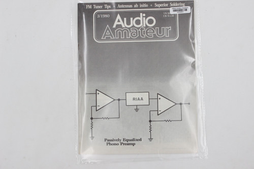 Audio Amateur No. 3 1980 Vintage Amp Magazine (FM Tuner Tips, Antennas)